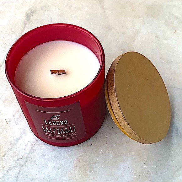 HAVEN STREET CANDLE LEGEND CRANBERRY APPLE SPICE WOOD WICK NEW RICHLY SCENTED - Picture 3 of 4